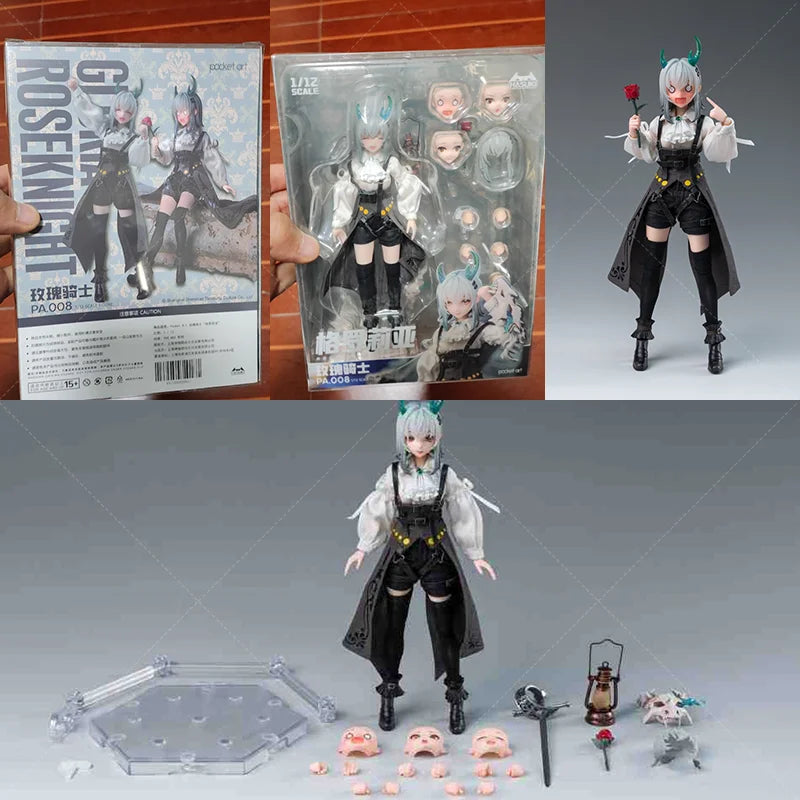 1/12 Scale Medieval European Style Knight Miss Gloria 6-inch Full Set Action Figure Soldier Height About 15.5CM HASUKI PA008