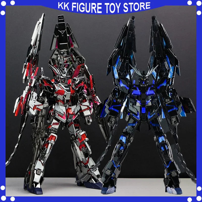 XINGDONG XD Phoenix Unicorn Nr. 3 HG 1/144 Zusammenbaumodellbausätze Galvanisierte Actionfigur aus dunklem Stahlsilber von Phoenix Roboterspielzeug