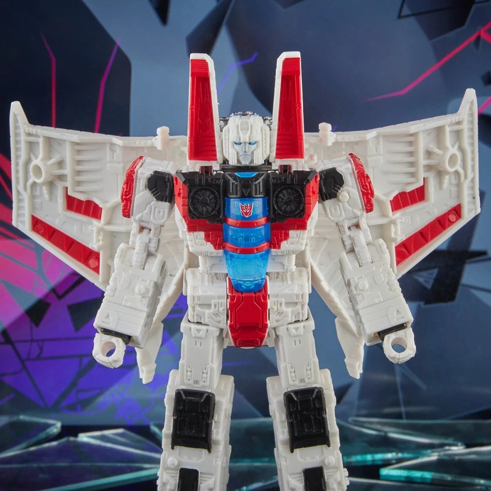 [In Stock] Hasbro Transformers Shattered Glass Starscream 17.8cm Voyager Class Nice Collectible Anime Action Figure Model Toys
