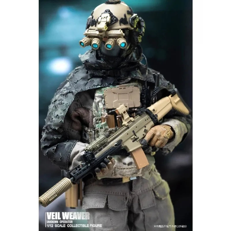Presale HASUKI 1/12 SA04 Black Action Night Weaver WM-07 Scout Soldier Action Figures Model for Collection Scene Display