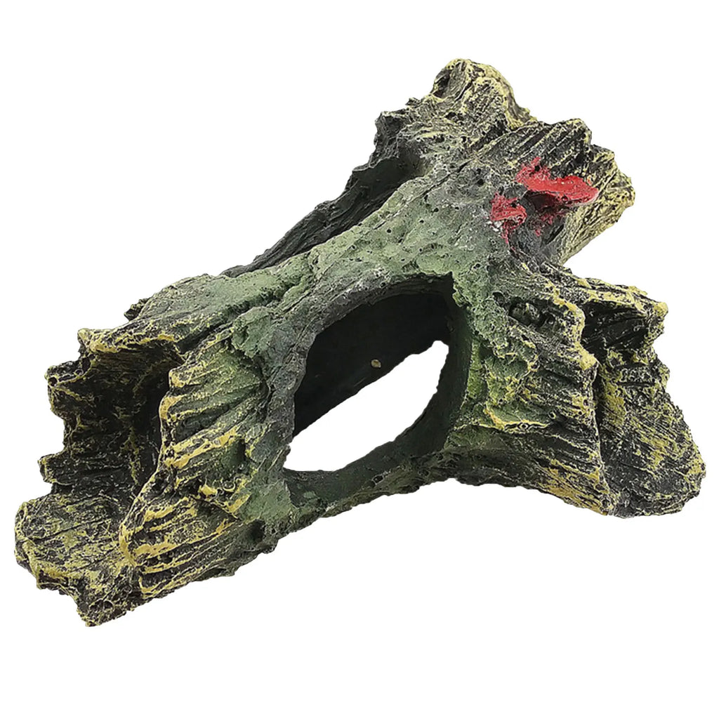 Artificial Landscape Ornament Multifunction Resin Fish Hiding Cave Non-toxic Aquarium Dead Wood Decoration for Fish Tank Decor