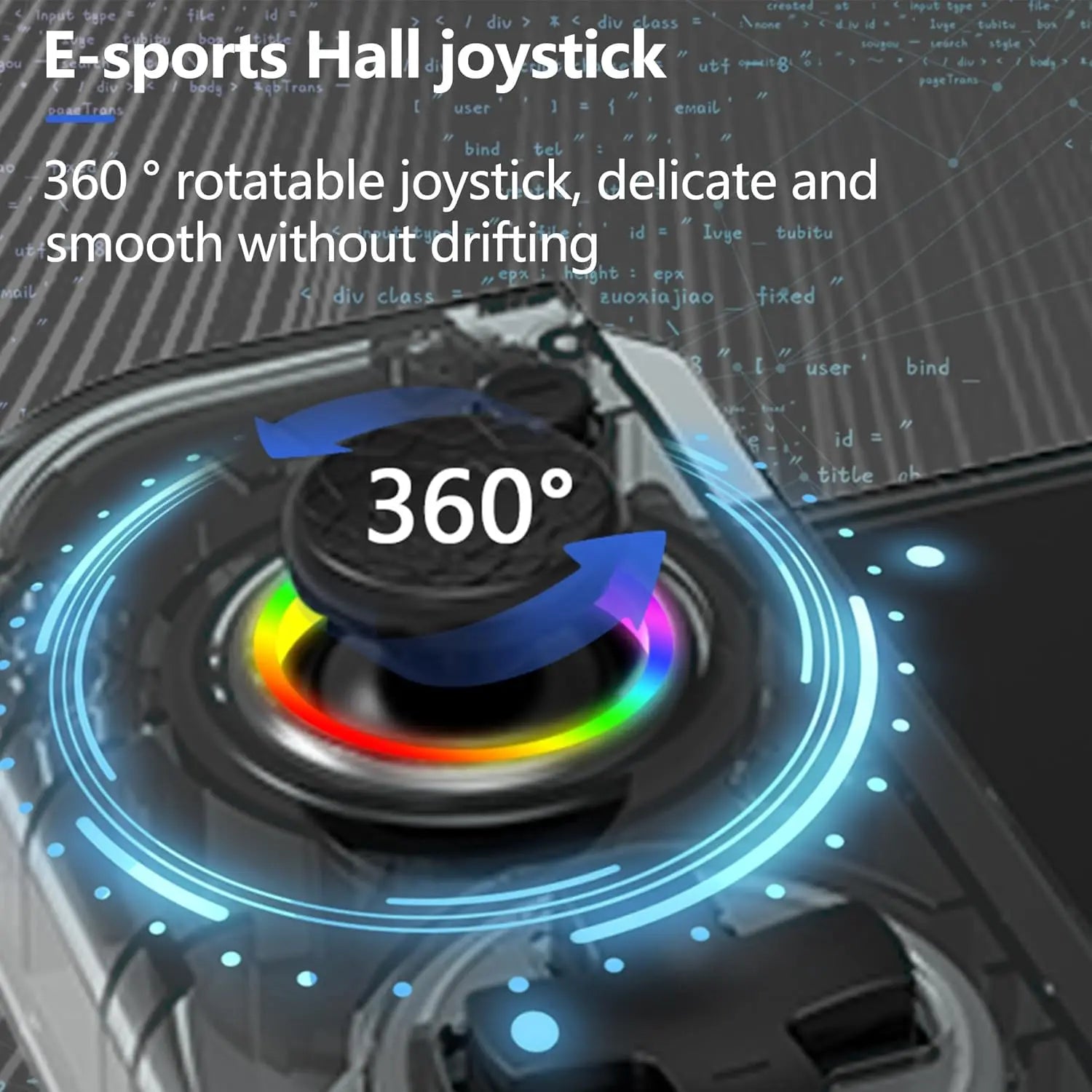 for SwitchOLED with host bracket PD fast charge function vibration 6-axis continuous emitting Hall rocker RGB wired handle