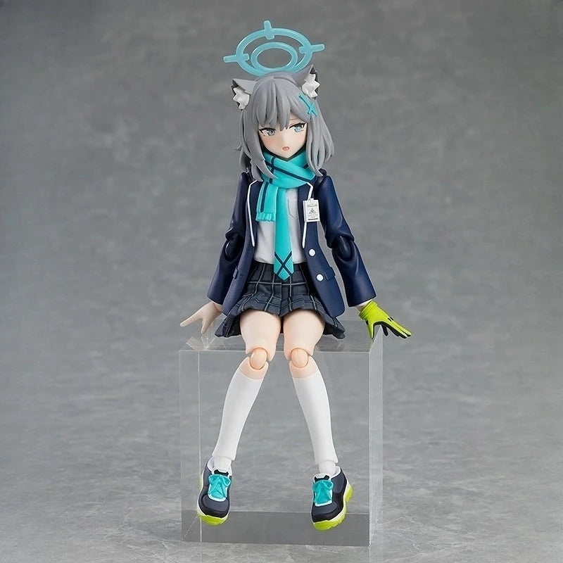 Max Original with Articulation Series Blue Archive Sarashina Shiroko Anime Action Figure Assembly Model Toys Collectible Model