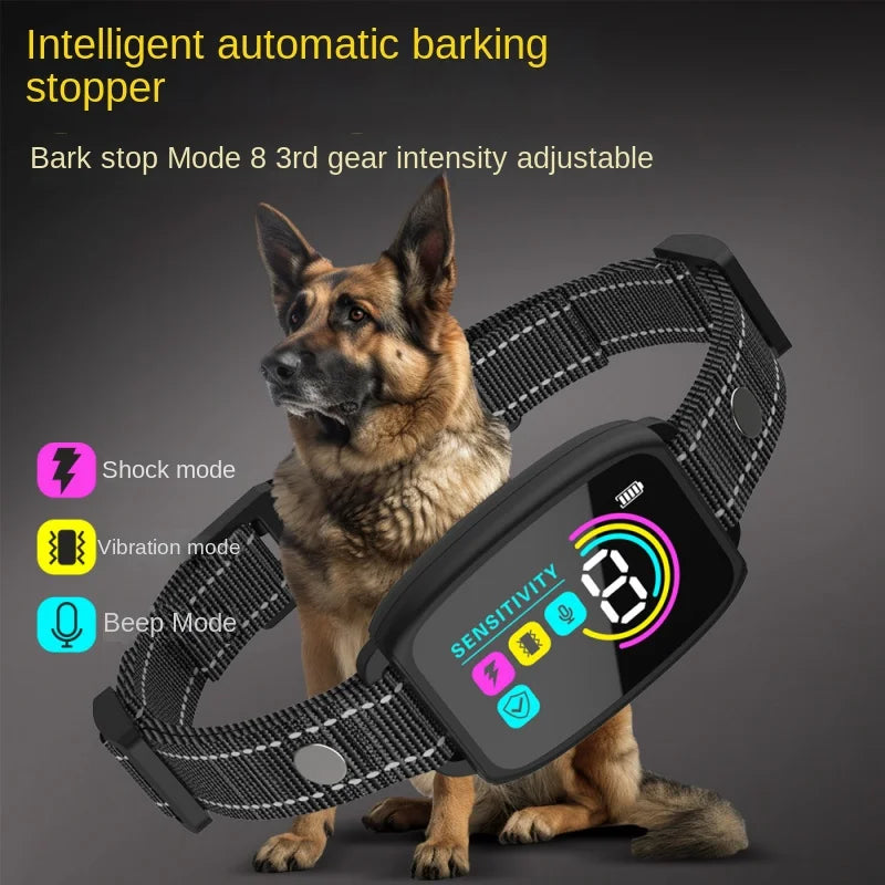 Dog Collar Intelligent Anti Barking Automatic Stop Device Dog Training Electric Anti Disturbance Stop Barking Waterproof