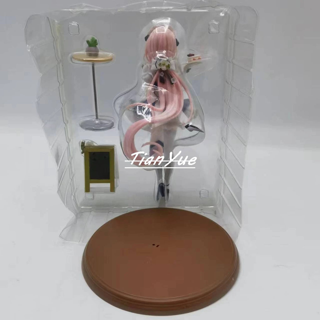 Anime Honkai Impact 3 Elysia Sweet Pink Cake maid beautiful girl PVC Action Figure Model Toys 24cm