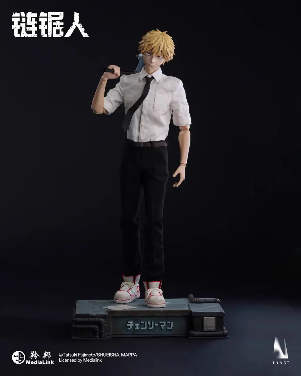 In Stock INART Queen Studios 1/6 Scale MAG016 Chainsaw Man Denji Action Figure Anime Model Trendy Toys Desktop Doll Collectibles