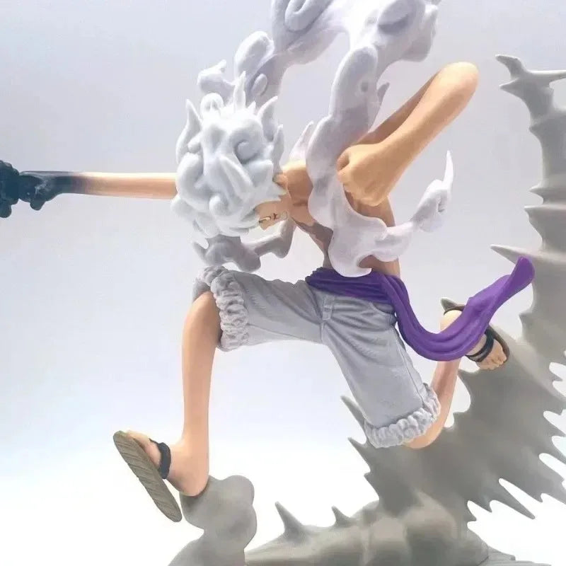 Bandai Original Banpresto Anime One Piece Gear 5 Nika Luffy VS Rob Lucci PVC Action Figure Modell Sammlung Spielzeug Geburtstag Geschenk