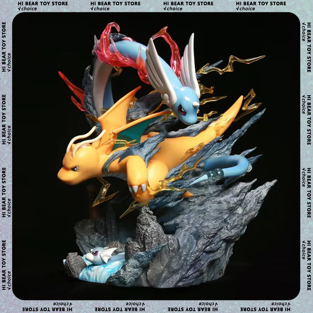 30cm Dragonite Figure Pokemon Action Figures Pvc Model Collection Statue Desk Decoration Doll Toys For Kids Birthday Gifts