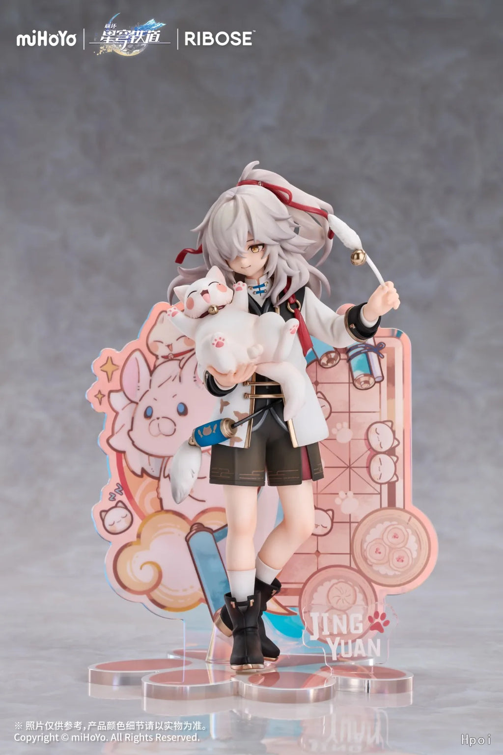 In Stock Original RIBOSE RISE UP Series Honkai: Star Rail Jing Yuan Tiny Cat Series Figure Collection Model