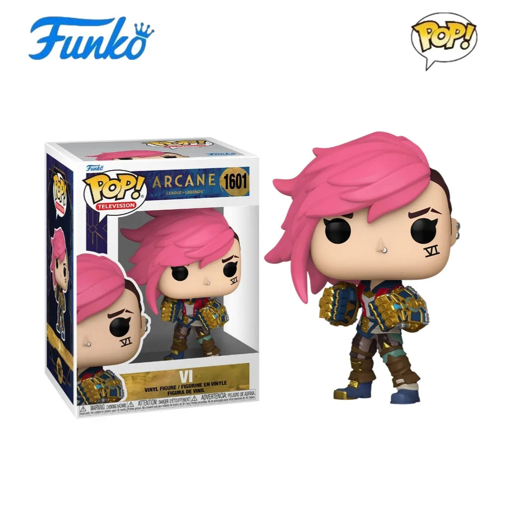 Jinx Action Figure Funko Pop League of Legends Series Vi Ekko Silco Figure Model Original Limited Edition Collectible Toy Gifts