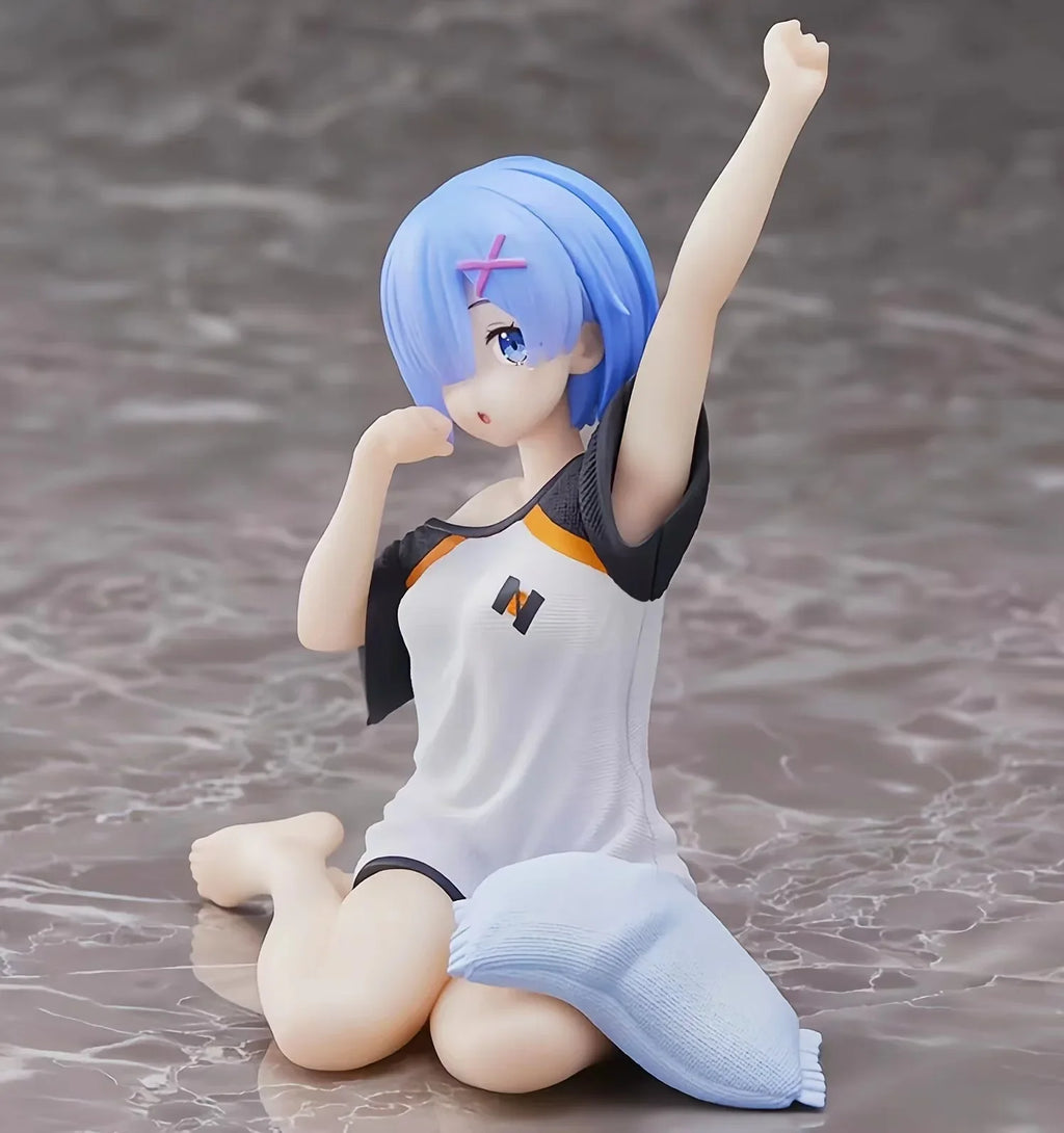 Rem Figures 10cm PVC Action Figures Re: Life in a Different World from Zero Figure Anime Rem Stretch Doll Toys for Collect Decor