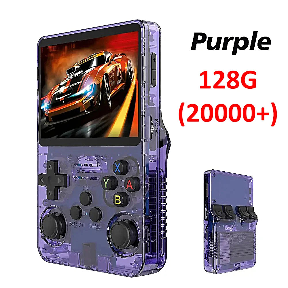 Portable Pocket Video Player 64GB 128G R36S Retro Handheld Video Game Console Linux System 3.5 Inch IPS Screen to 20000 Games
