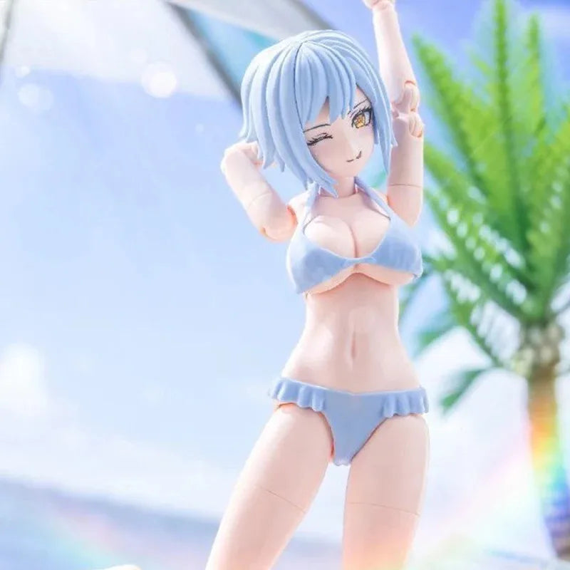 Nuke Matrix Genuine Original Forest Summer Vivienne Hayha Action Figures Swimsuit Girl Figure Assembly Model Pvc Doll Toys Gifts