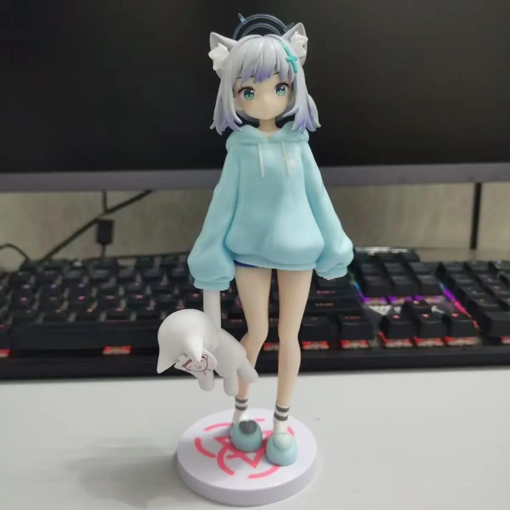 Blue Archive Shiroko Sunaookami Pajama Version 20cm Standing Pose Anime Figure Statue Desktop Decoration Gift