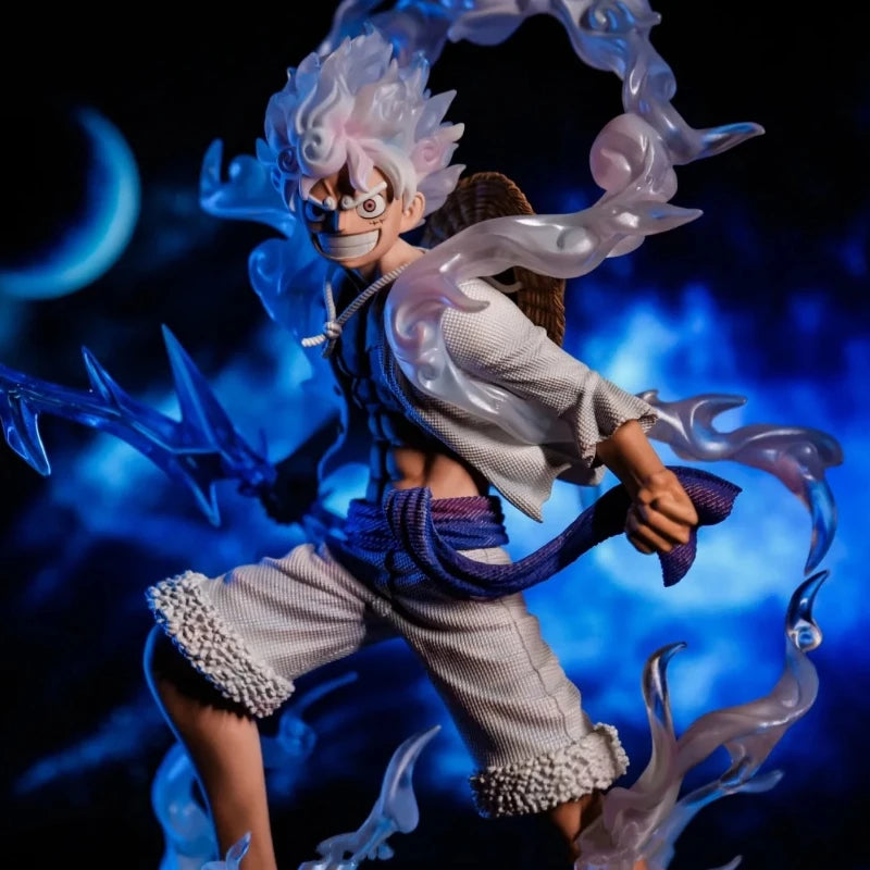 One Piece 23cm Lx Luffy Nika Action Figures GK Light-Up Statue PVC Model Anime Peripheral Toy Desktop Ornament Collectible Gift