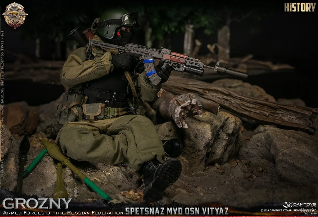 【MT】DAMTOYS NO.78090 GROZNY ARMED FORCES OF THE RUSSIAN FEDERATION SPETSNAZ MVD OSN VITYAZ 1/6 Action Figure Model Toys