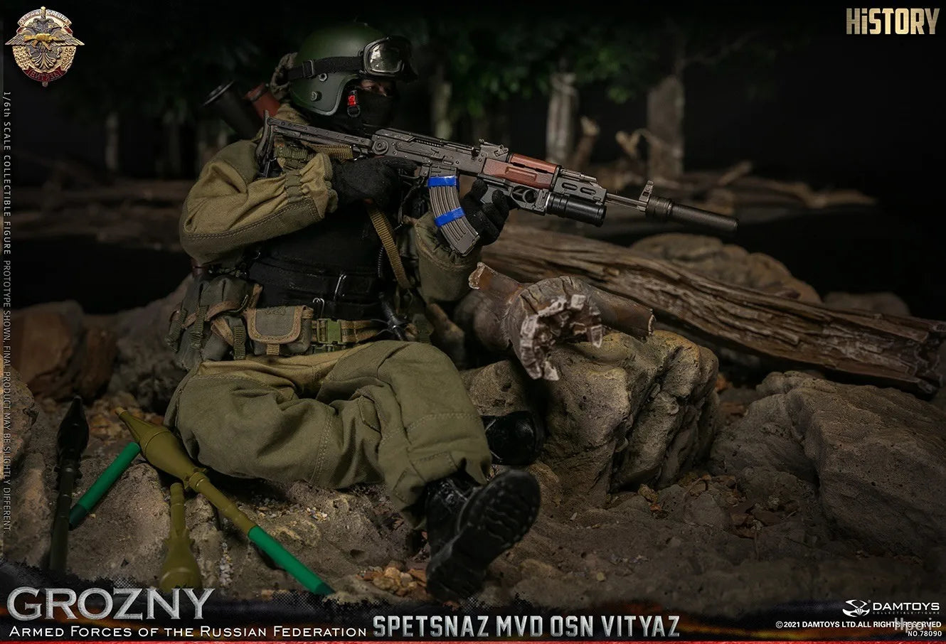 【MT】DAMTOYS NO.78090 GROZNY ARMED FORCES OF THE RUSSIAN FEDERATION SPETSNAZ MVD OSN VITYAZ 1/6 Action Figure Model Toys