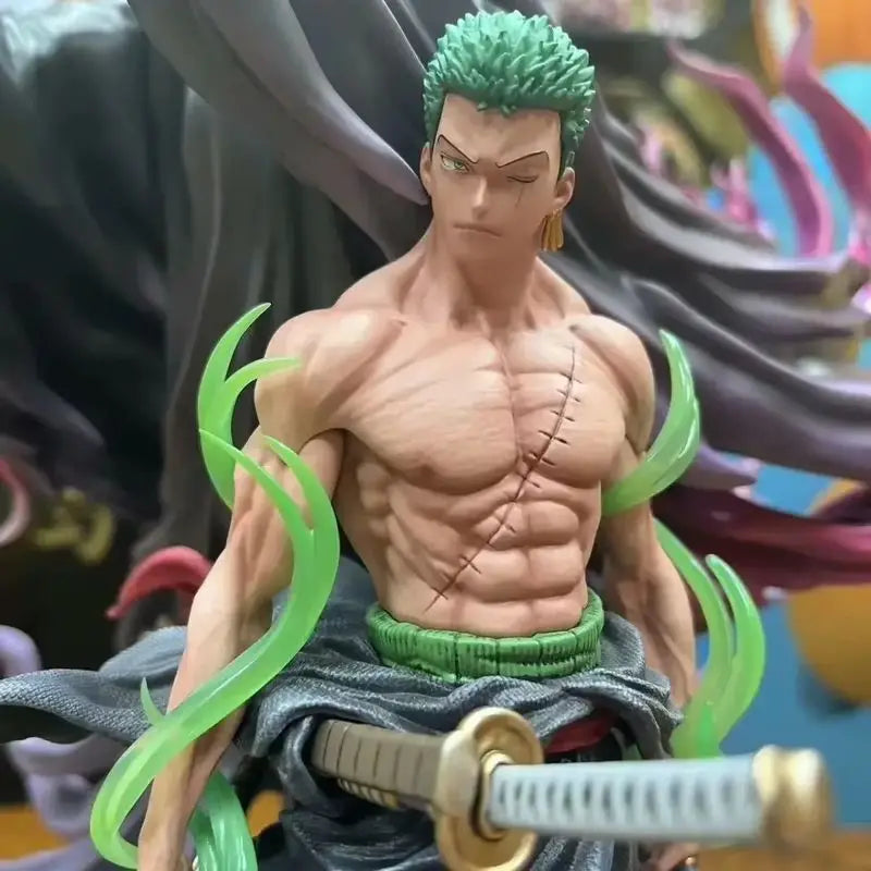 One Piece Аниме 30 см фигурка - Изправен Ророноа Зоро екшън фигурка Модел Колекция Декорация за стая Кукли Играчка Подарък за момчета