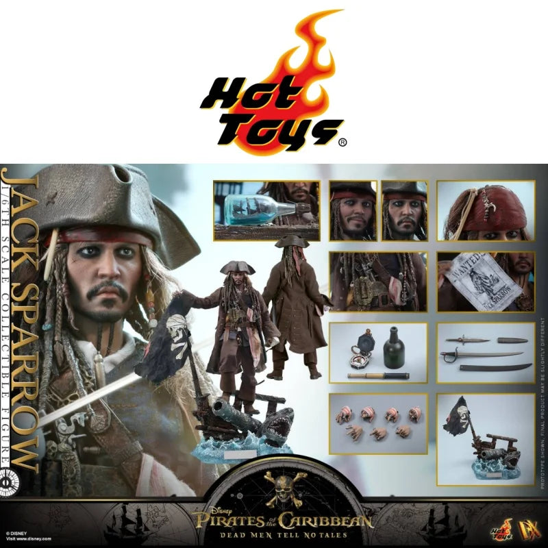 In Stock Hottoys Ht 1/6 Dx15 Pirates Of The Caribbean:Dead Men Tell No Tales Jack 12''Action Figures Collectable Model Toy Gifts
