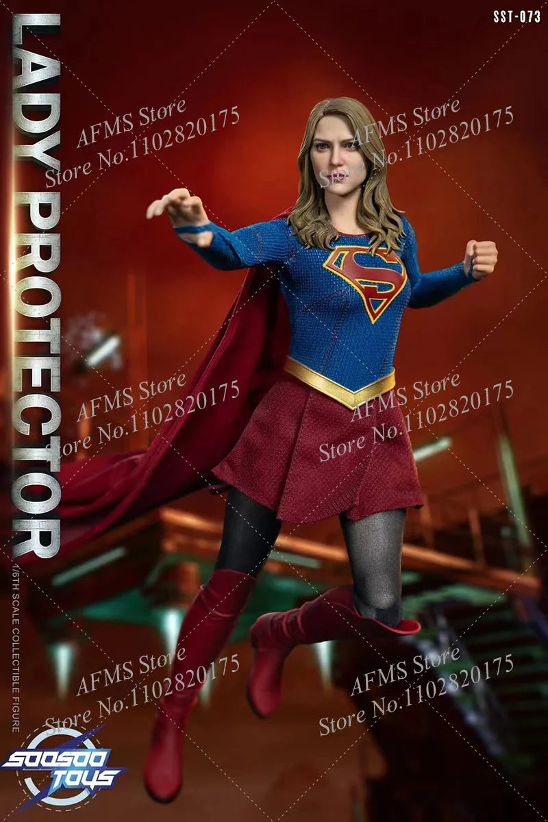 Soosootoys SST-073 1/6 Women Soldier Supergirl Kara Zor-El Melissa Benoist Full Set 12Inch Action Figure Model Collection Toys