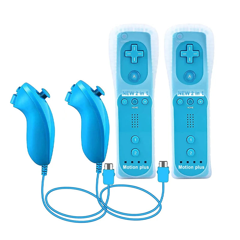 1pcs/2pcs Controller for Wii Remote Controller Gamepad Built-in Motion Plus Control For Wii/Wii U Console Wireless Game pad