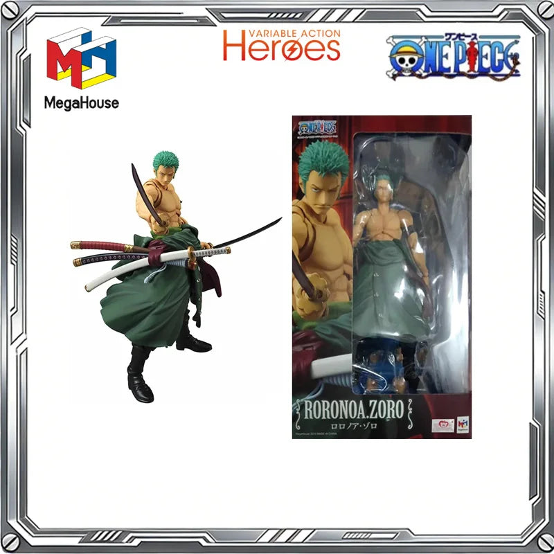 MegaHouse Original Variable Action Heroes One Piece Anime Luffy Shanks Boa Hancock Zoro Robin Action Figure Toys Gifts Model
