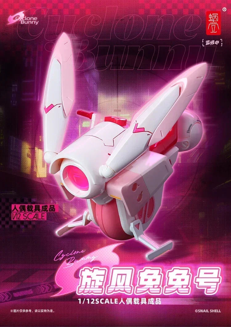 In Stock Snail Shell 1/12 Scale Lovely Rabbit Girl Aileen Pink Vehicle Female Warrior Full Set 6in Action Figures Toys Gifts