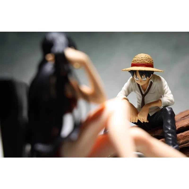 Bandai Original ONE PIECE Anime-Figur Monkey D. Luffy Boa·Hancock Actionfigur Spielzeug für Jungen, Mädchen und Kinder Geschenk Sammlermodell