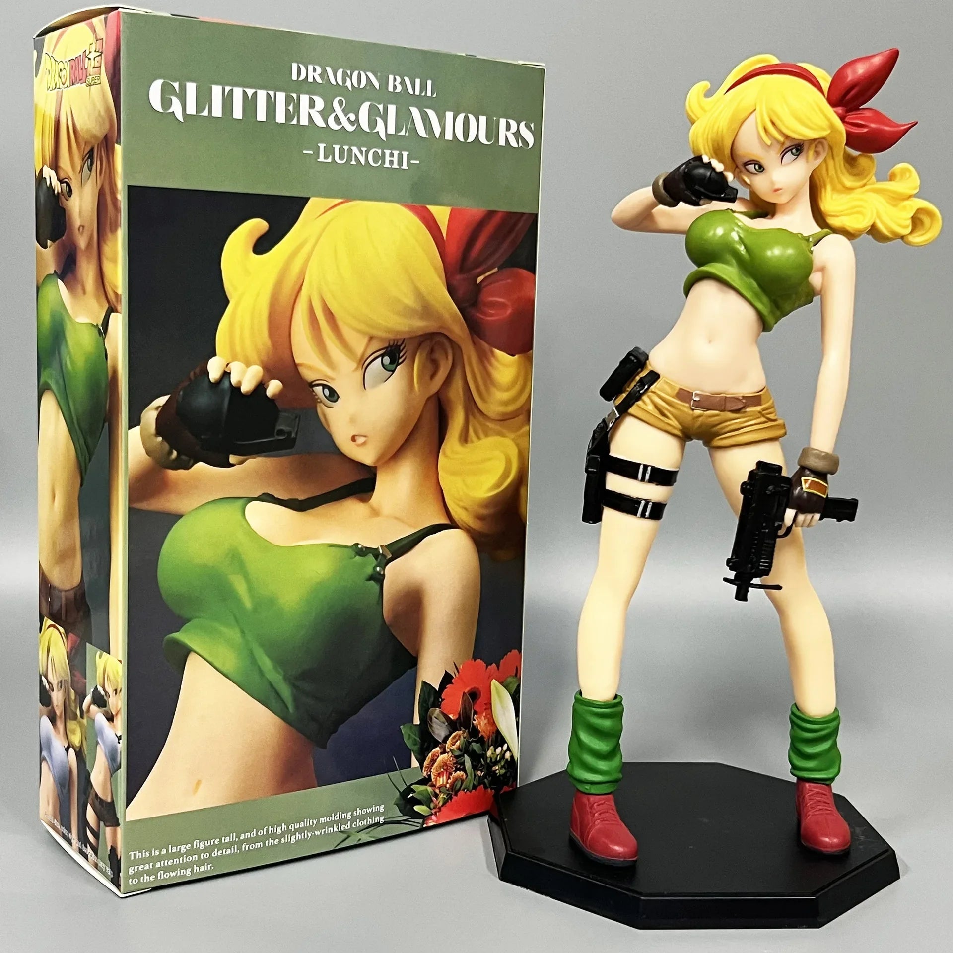 25CM Dragon Ball Z Figure Lunchi Anime Figures Launch Action Figurine Pvc Lunch Collection Pvc Model Doll Girl Toys Gift