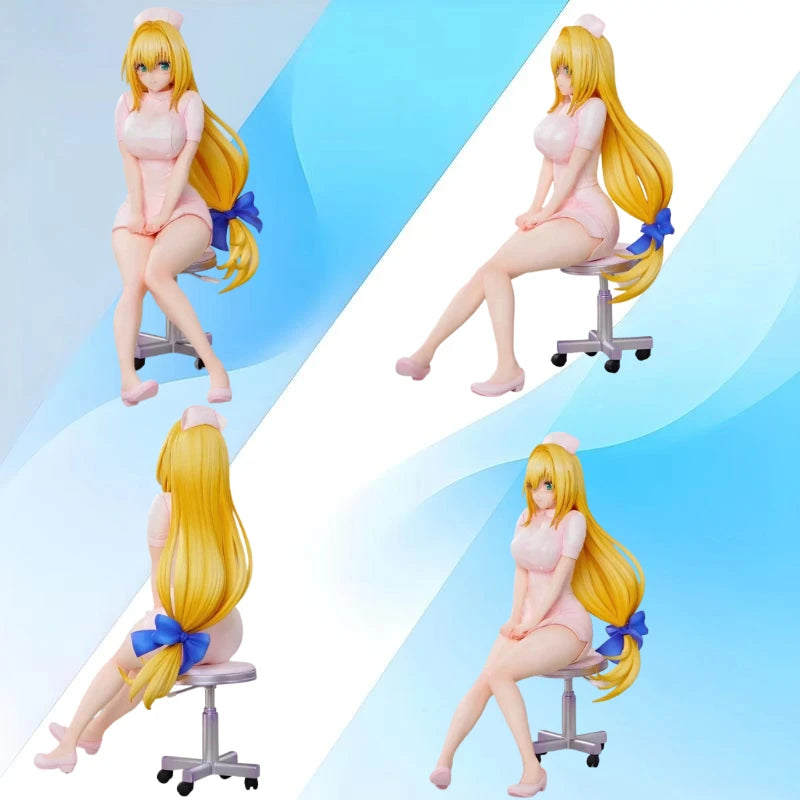 In Stock Original UnionCreative To Love-Ru Darkness Tearju Lunatique Nurse Series Animation Figure Collection Model Toys