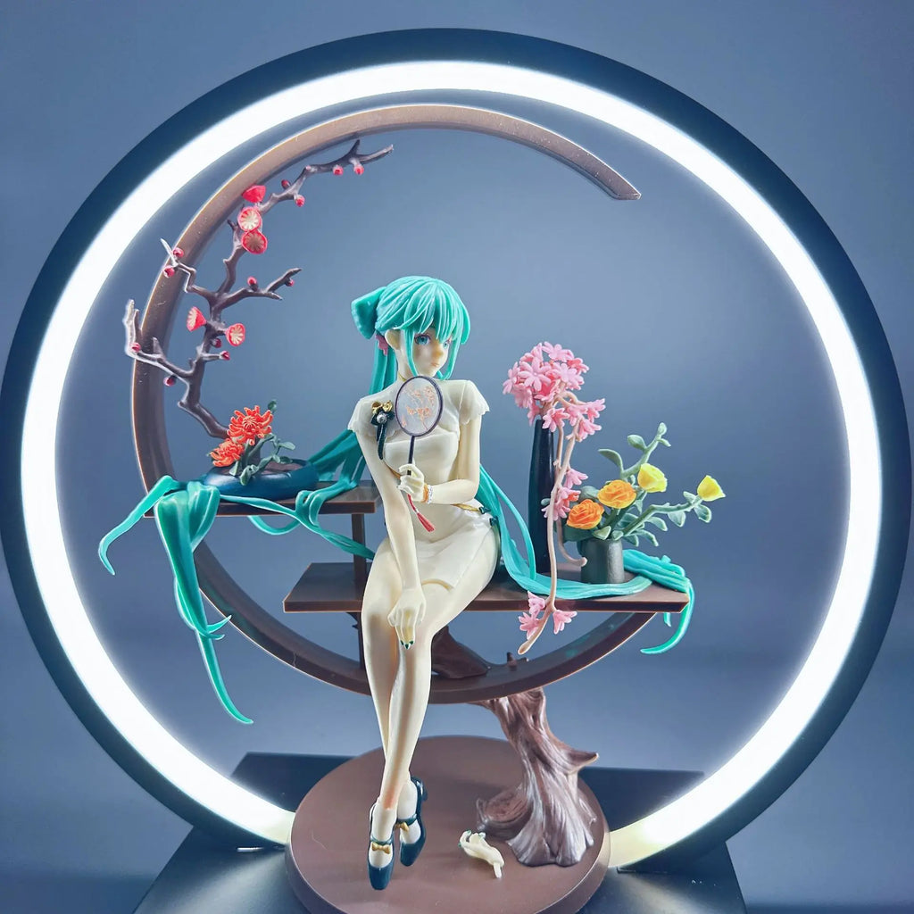 HATSUNE MIKU Anime Figure Cheongsam Miku Ancient Customs Statue Pvc Figurine Collectible Model Toys Birthday Gift