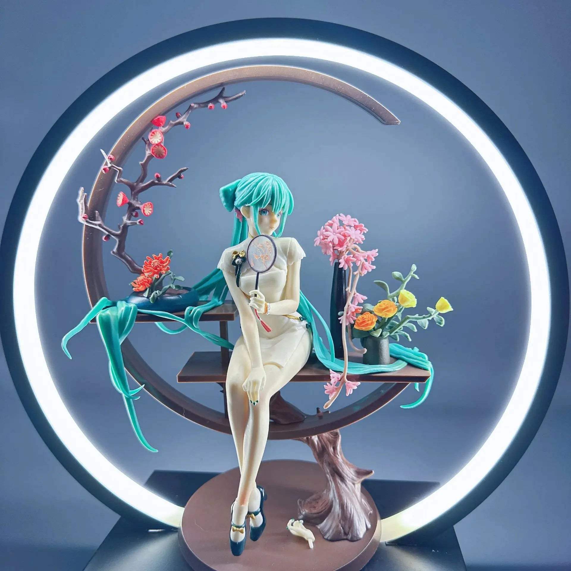 HATSUNE MIKU Anime Figure Cheongsam Miku Ancient Customs Statue Pvc Figurine Collectible Model Toys Birthday Gift