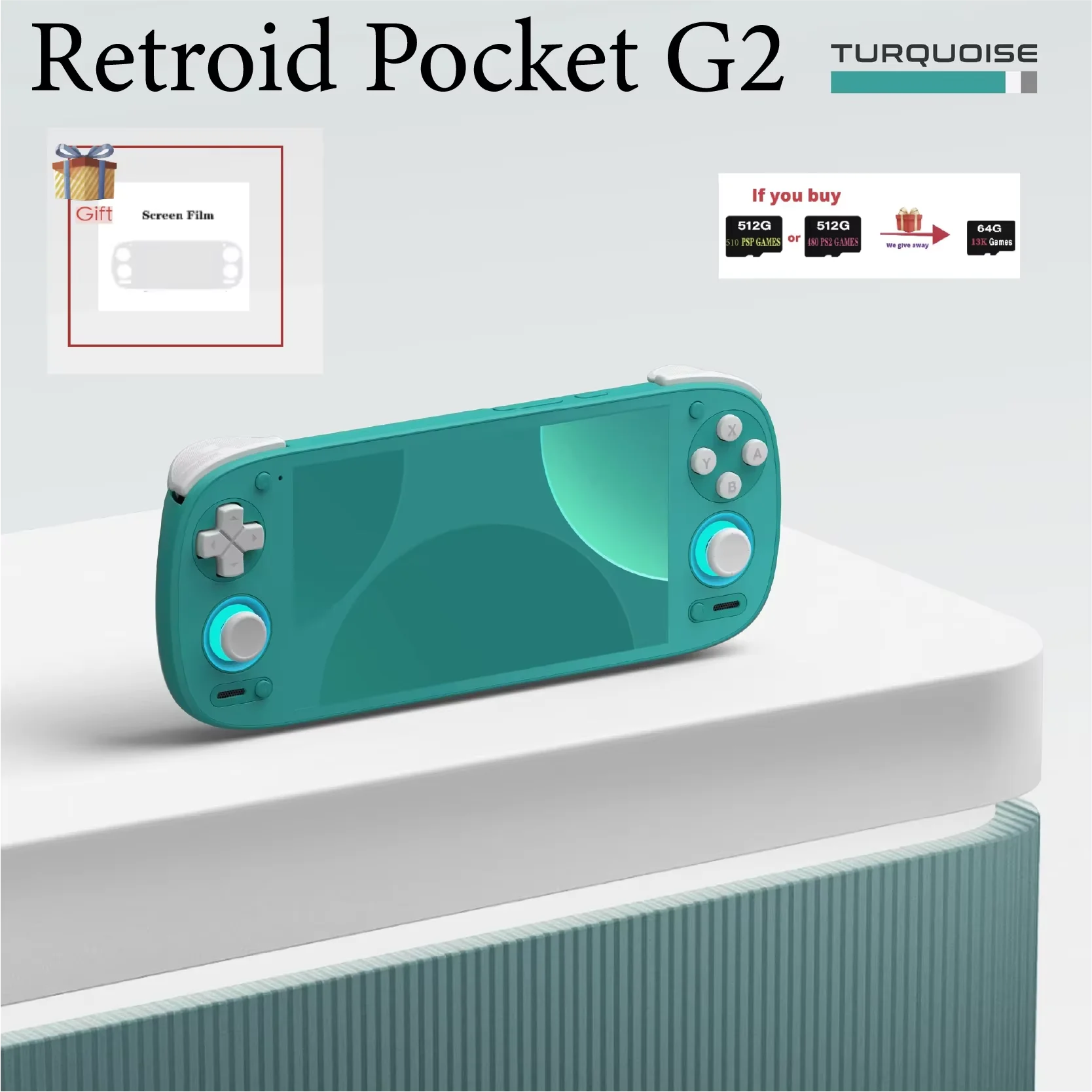 Retroid Pocket G2 RP G2 Retro Handheld Game Console Video Game Consoles 5.5Inch 1080 AMOLED Screen Android15 5000mAh PSP PS2 NEW