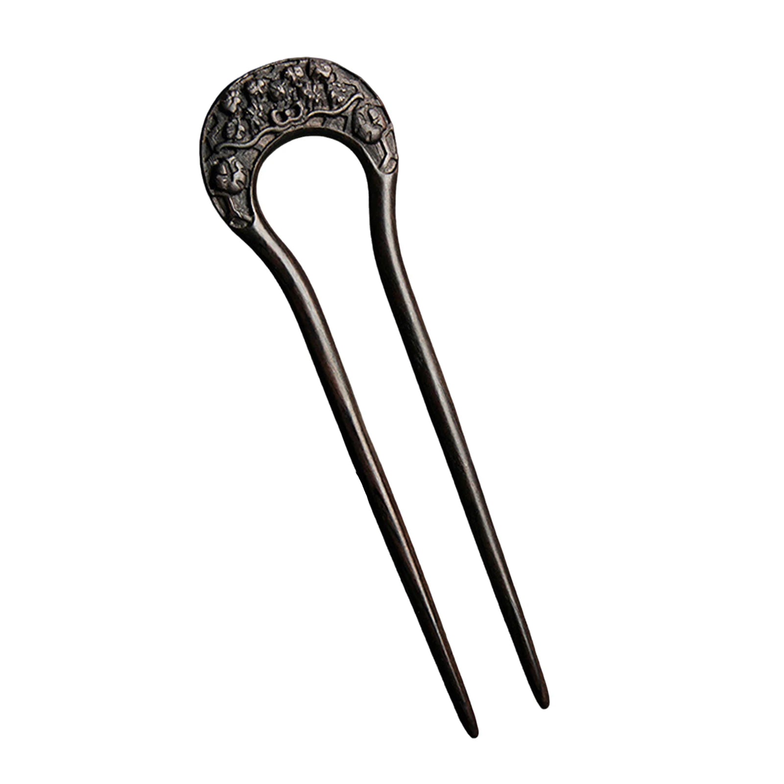 Chinese Style U shaped Hairpin Handmade French Hairpin Two Prong Hair Clip for Hair DIY Accessory Hair Styling