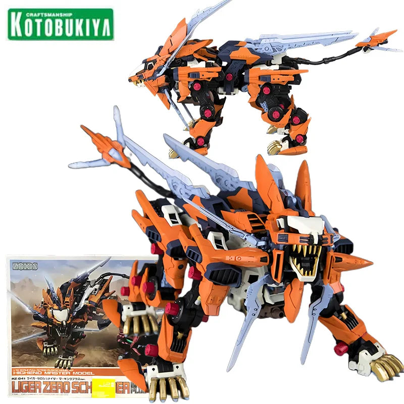 Kotobukiya ZOIDS RZ-041 Liger Zero Schneider Marking Plus Ver. Action Figures Zoids Wild Anime Model Kit Toy for Boys Collection