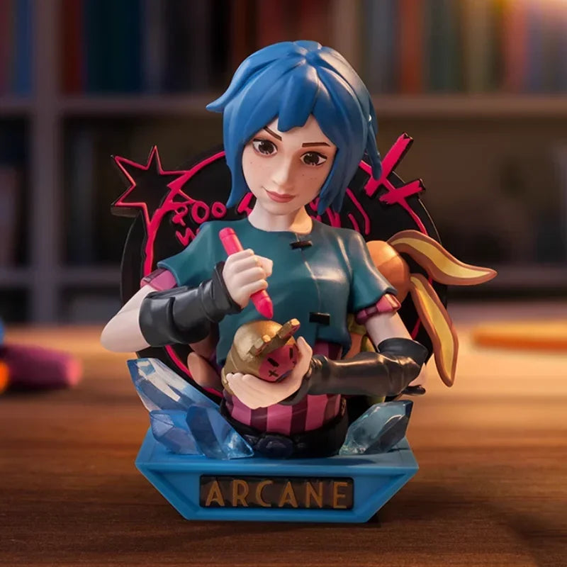 POP MART LEAGUE OF LEGENDS ARCANE Serie Blind Box Spielzeug Kawaii Anime Action Figure Caixa Caja Überraschung Mystery Box Puppen Mädchen