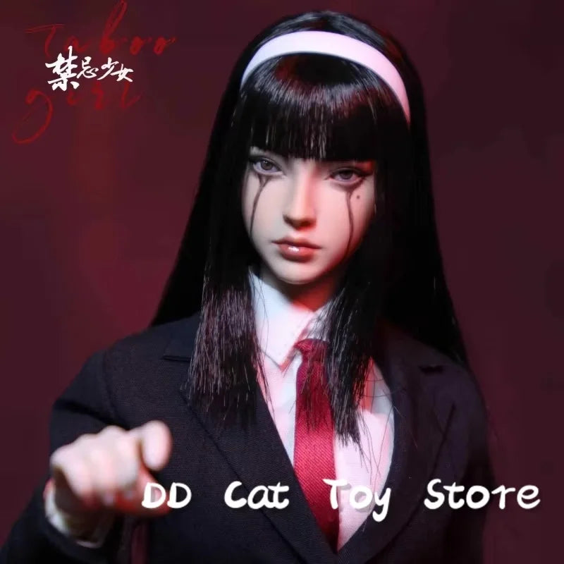 In Stock JKTOYS K-005 1/6 Taboo Girl Tomoe Cosplay Version 12inch Scale Women Soldier Action Figure Collectible Model Toys Gift