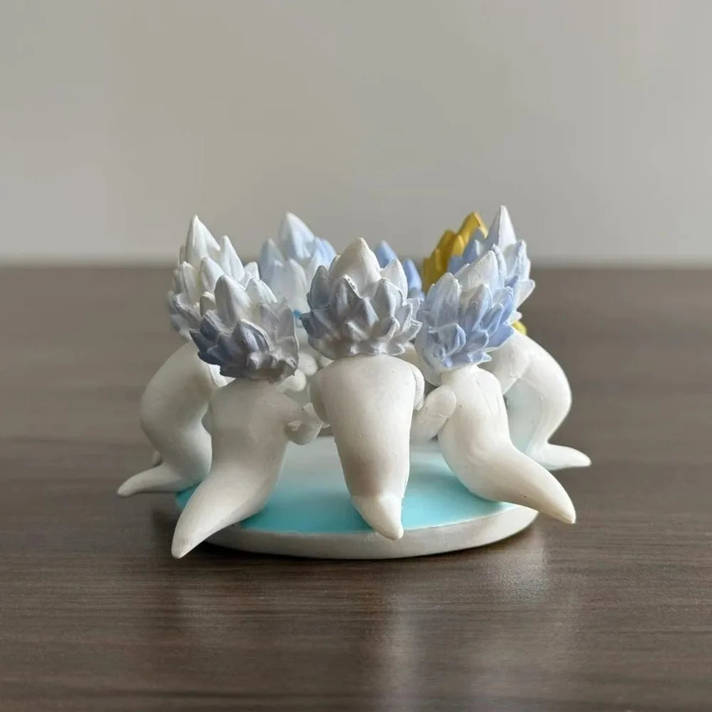 4,5 cm/1,77 Zoll Anime Dragon Ball Figur Ghost Gotenks Actionfiguren PVC Statue Desktop Ornamen Sammlung Modell Spielzeug Geschenke