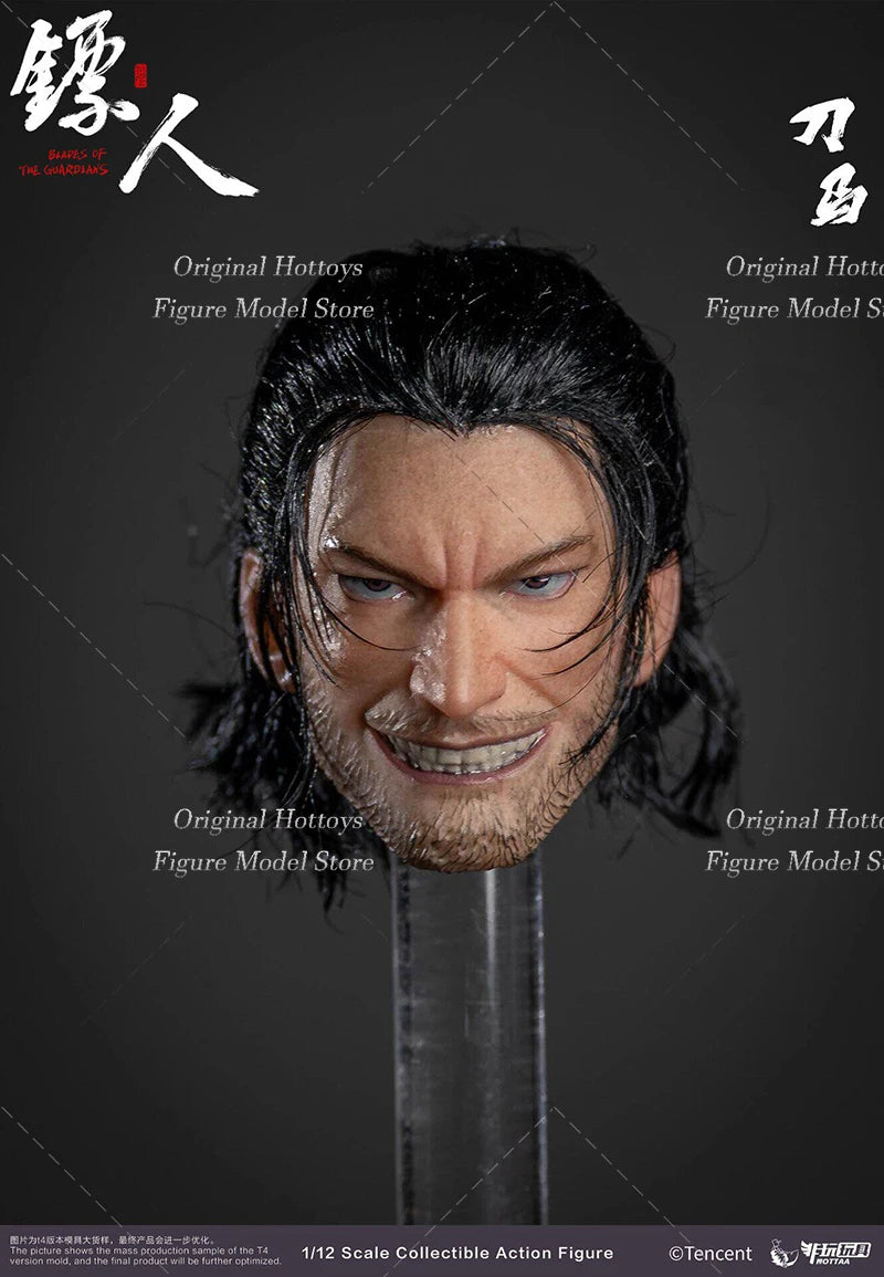 Nottaa 1/12 Scale Male Soldier Blades of the Guardians Hair Transplant Version Full Set 6-inches Action Figure Model Collection
