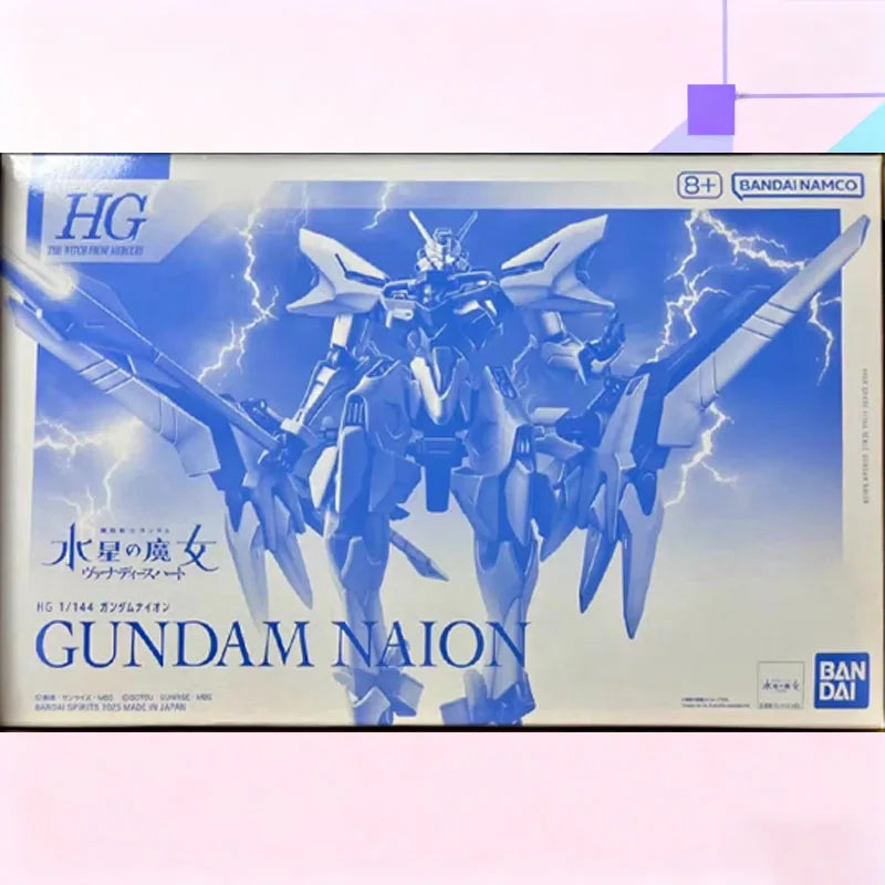 In Stock BANDAI Original Box HG GUNDAM NAION The Witch of Mercury Action Figure Model Toy Gift for Kid Foam Box Packaging