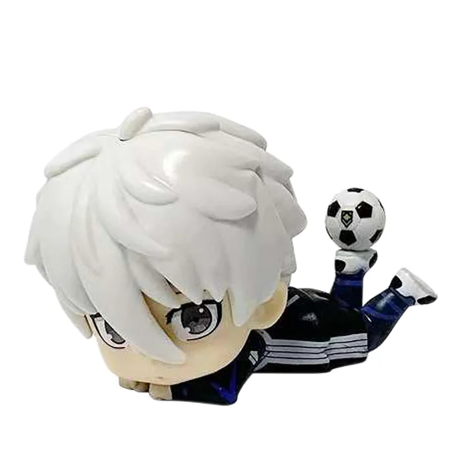 9CM Blue Lock Anime Figure Q Version Nagi Seishirou Action Figure Kawaii Isagi Yoichi Figurine PVC Collection Model Doll Toy