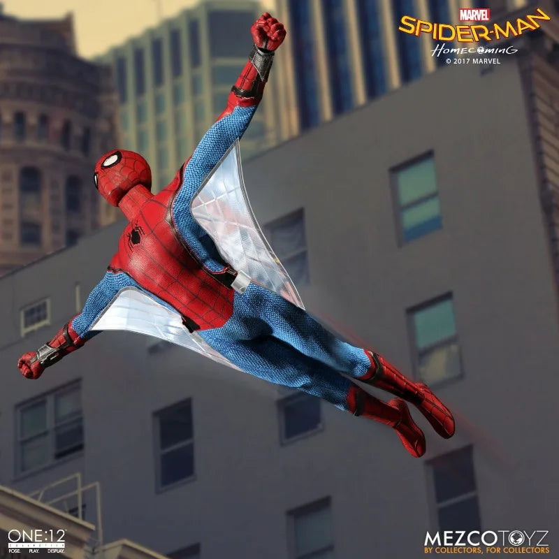 MEZCO Original 1/12 Finished Product Movable Exquisite Figurine Spider-Man Homecoming Anime Toys Model Festival Gift for Boys