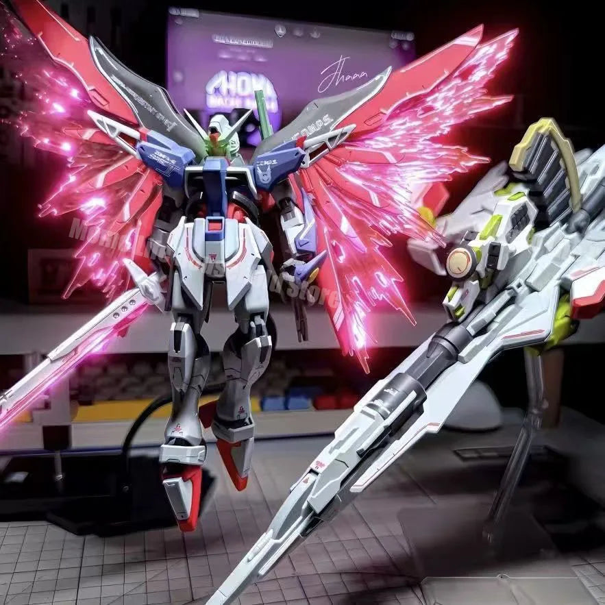 GAOGAO HG 1/144 Zgmf-X42s Heine Destiny And A-Gxq754 V2 Zeus Silhouette Assembly Model Kits Action Figure Robot Plastic Gift Toy