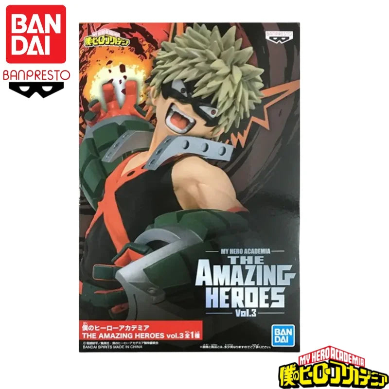 In Stock Original Bandai Banpresto My Hero Academia Bakugou Katsuki Anime Characters Model Toy Birthday Present Garage
