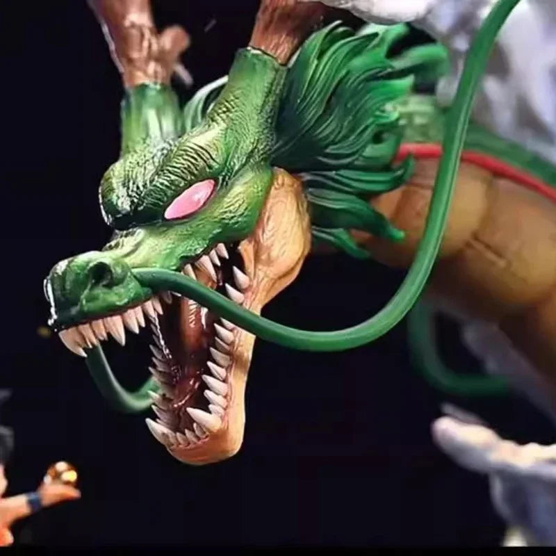 Dragon Ball Z Shenron Anime Figure Goku And Mountain Shenron 20cm Action Figurine Pvc Statue Model Doll Collectible Toys Gifts