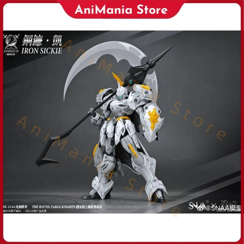 Original SNAA HG 1/144 SC-007 Iron Sickle Assembly Model Kit Knight Action Figure Robot Plastic Model Collection Customized Toys