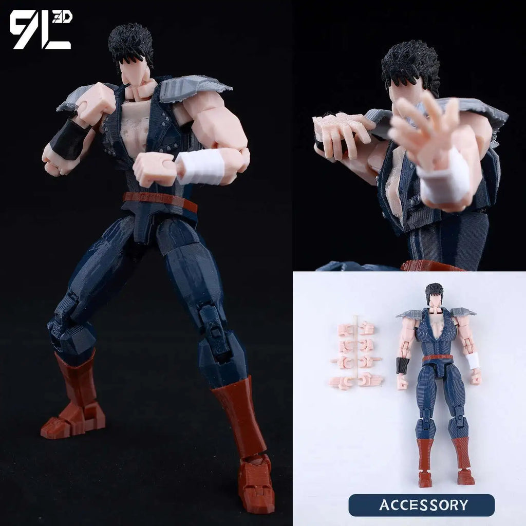 9L 3D Printed Roronoa Zoro One Piece Lucky Dummy 13 Movable Shapeshift Action Figures Mannequin Toys for Anime Lovers