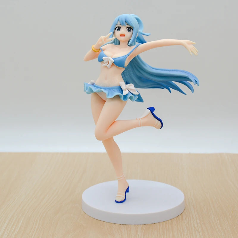 KonoSuba God's Blessing on this Wonderful World! Aqua Anime Girl Figure Megumin/Yunyun/Darkness Action Figure Model Doll Toys