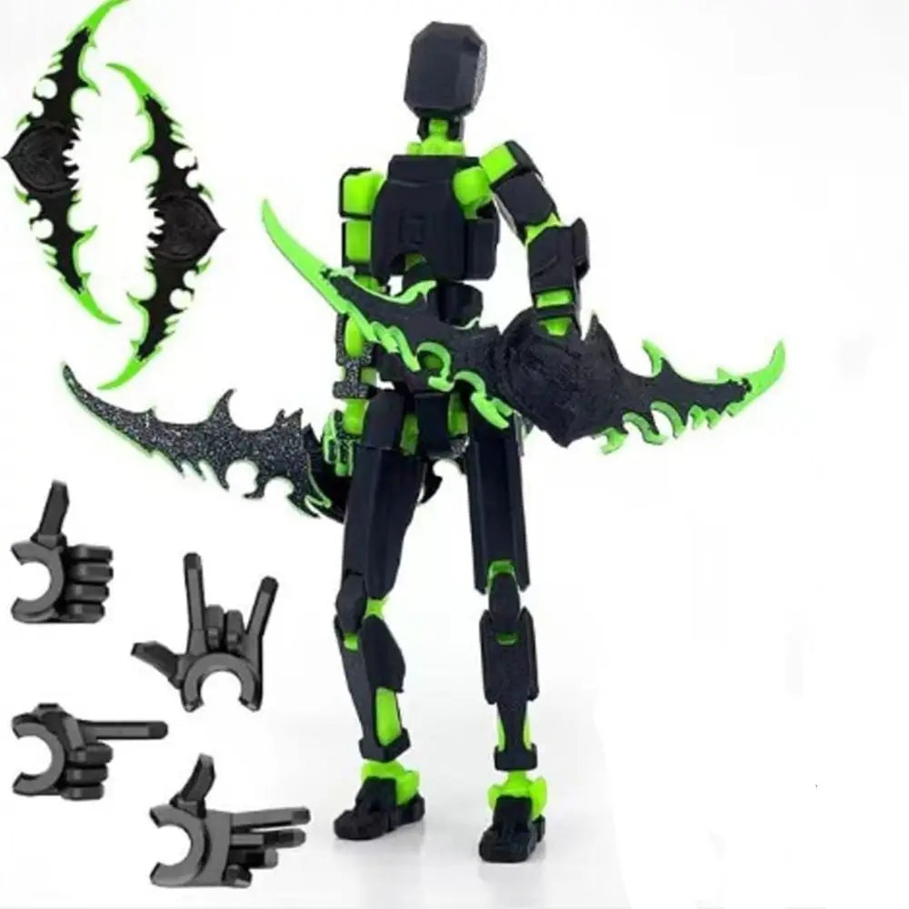 Desktop Decoration 3D Printed T13 Action Figure ABS Shapeshift Robot Robot Dummy Action Figures Model Multi-Jointed Movable