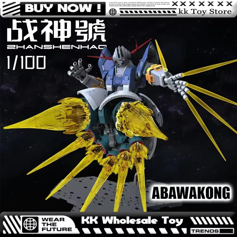 ABAWAKONG MG 1/100 MSN-02 Zeong RG Enlarged Version Assembly Model Kits Plastic skeleton Anime Action Figure Robot Plastic Model